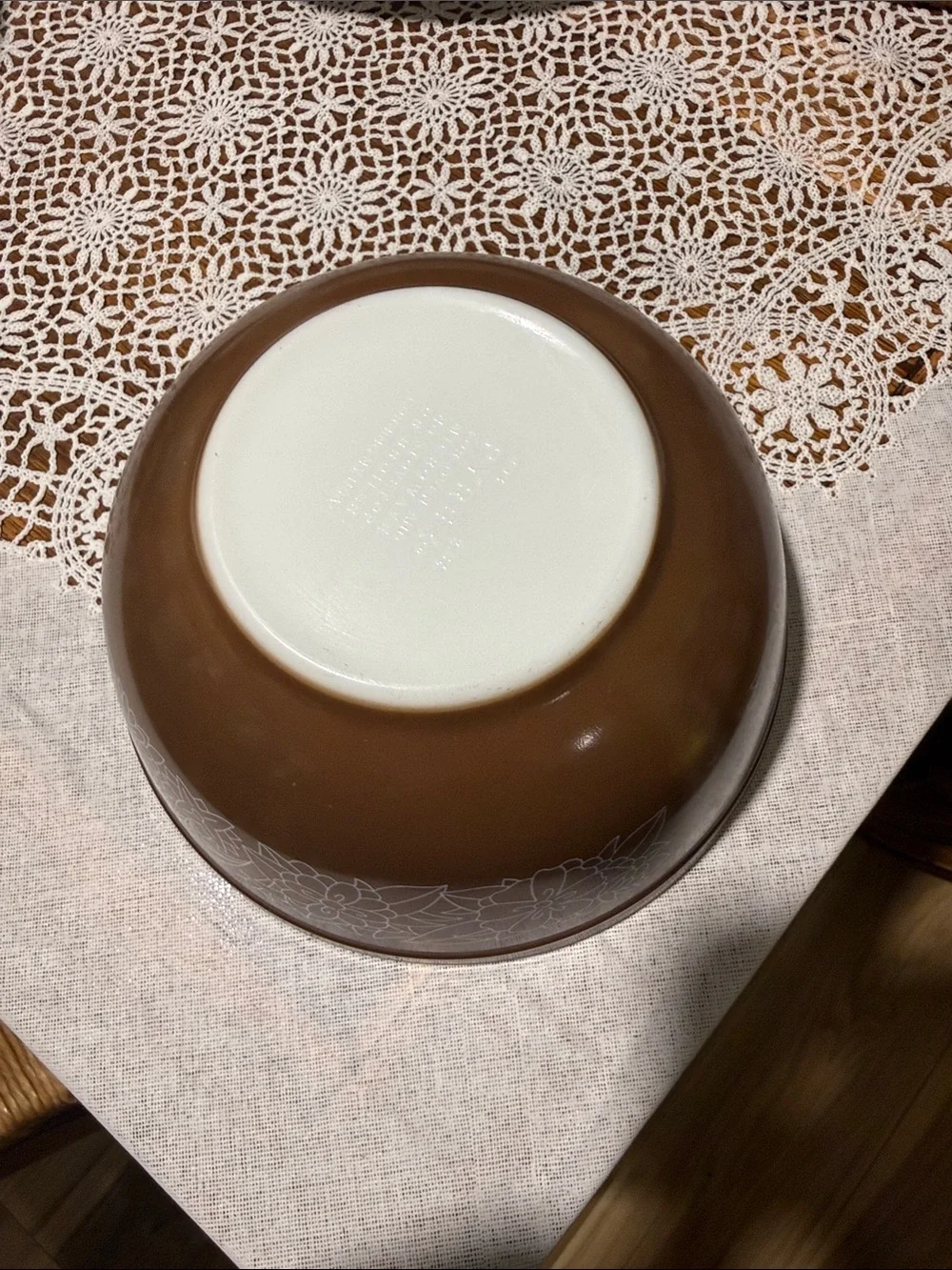 Pyrex brown woodland Floral Mixing Bowl 403